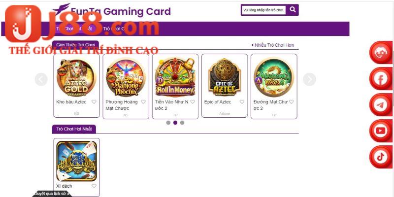 Xì dách có mặt tại sảng game uy tín FTG